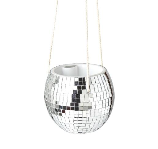 Disco Ball Hanging Planter – Modern Indoor Plant Décor