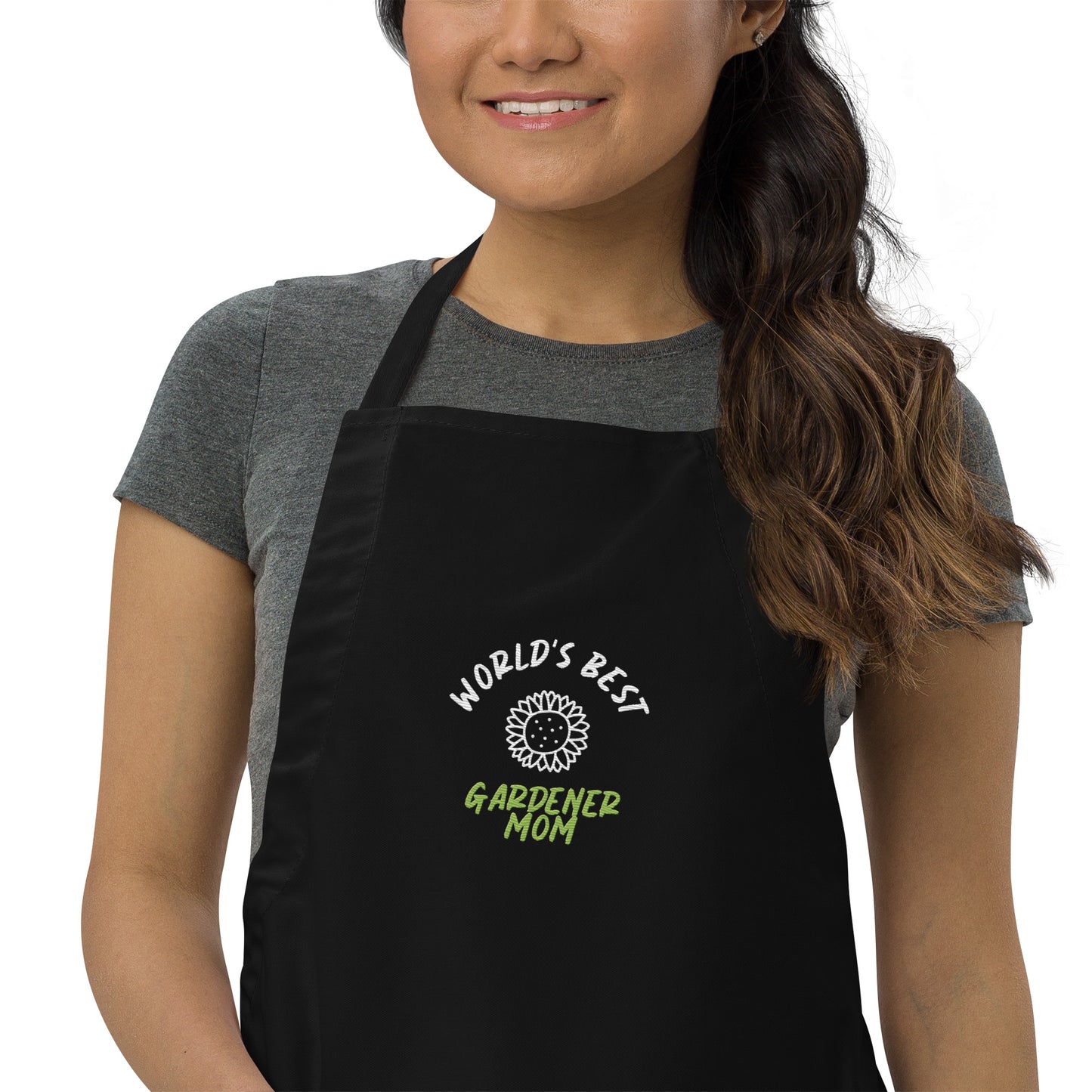 Mother's Day Special: 'World's Best Gardener Mom' Embroidered Apron