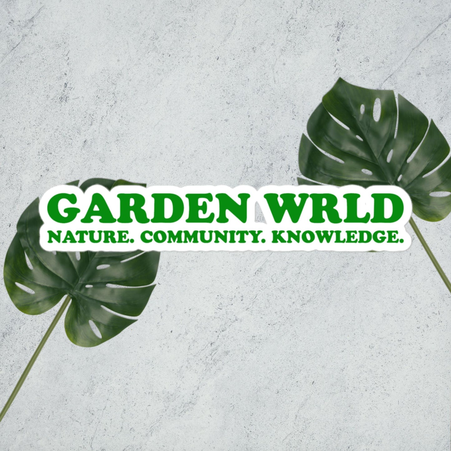Garden Wrld Bubble-free stickers