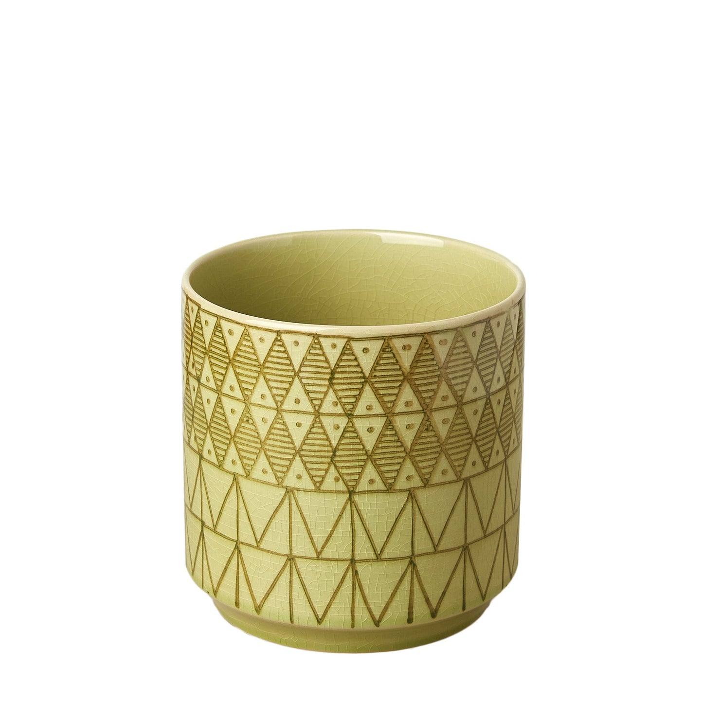 Pepe Planter – 6.5 Inch Modern Indoor Plant Pot (Green/Pink)