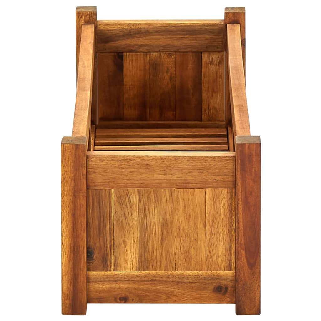 vidaXL Garden Raised Bed Acacia Wood 29.9"x10.9"x9.8"