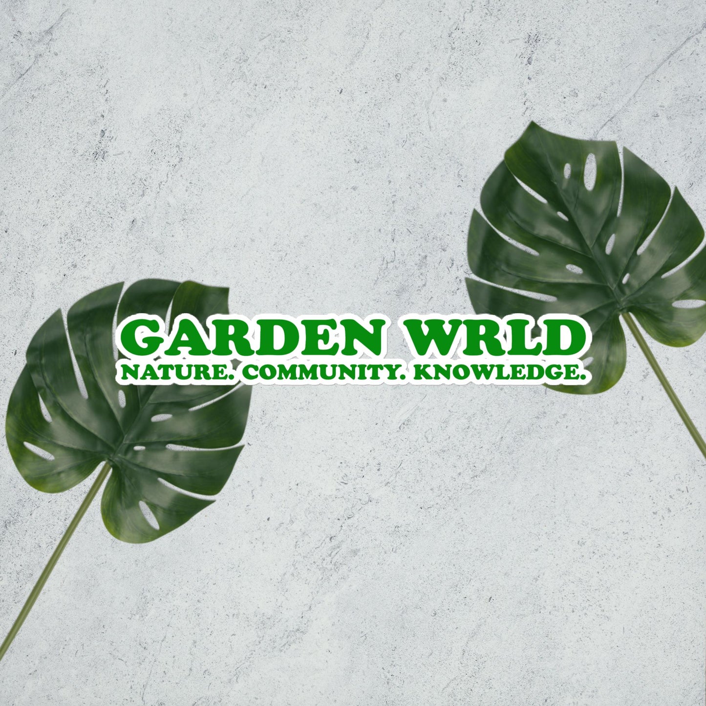 Garden Wrld Bubble-free stickers