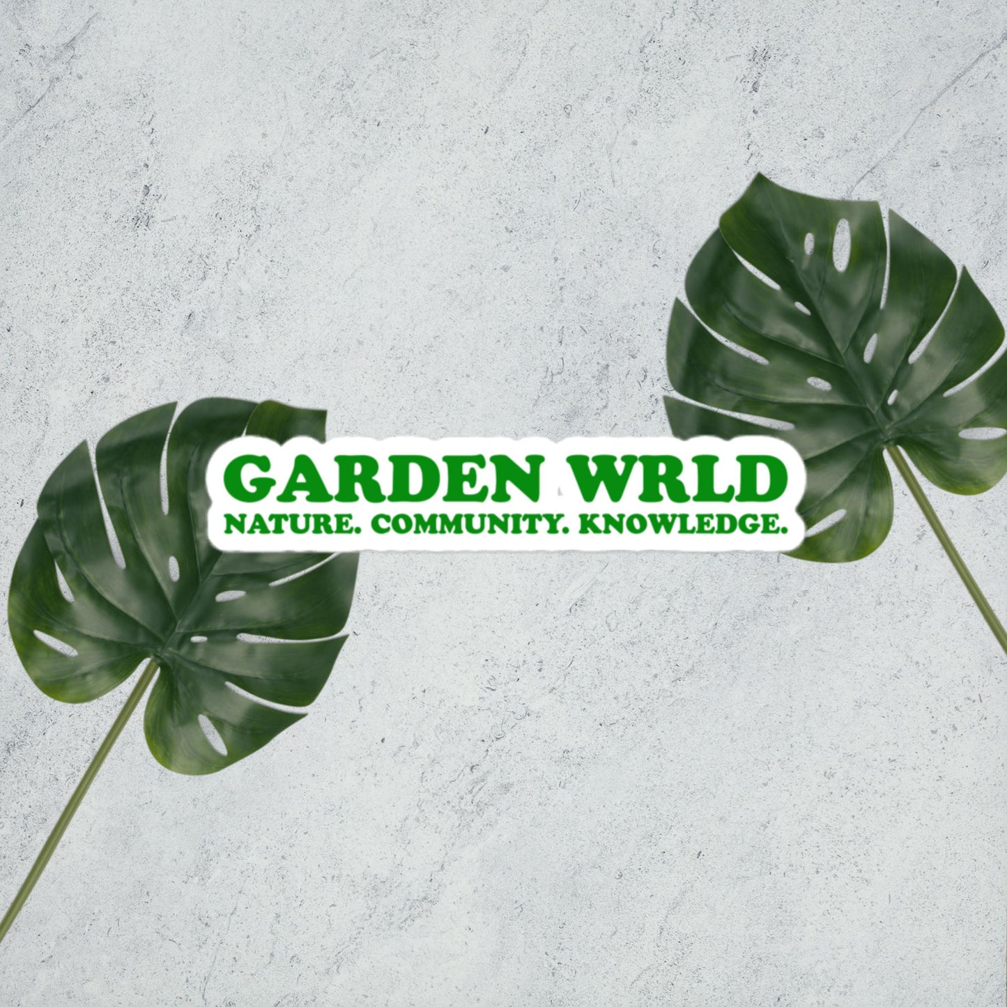 Garden Wrld Bubble-free stickers